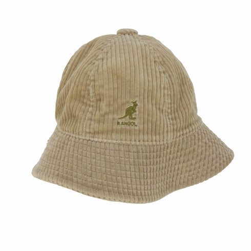 カンゴール KANGOL SMU Wide Cord Casual ロゴ刺繍 コーデュロイバケットハット レディース L
