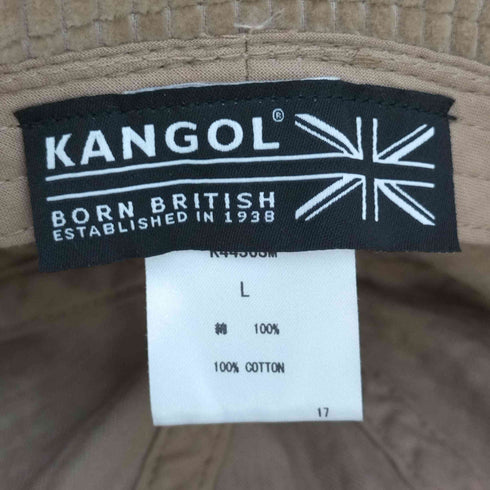 カンゴール KANGOL SMU Wide Cord Casual ロゴ刺繍 コーデュロイバケットハット レディース L