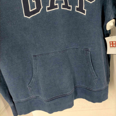 ギャップ Gap フロント刺繍 インディゴ染めプルオーバーパーカー メンズ JPN:XL