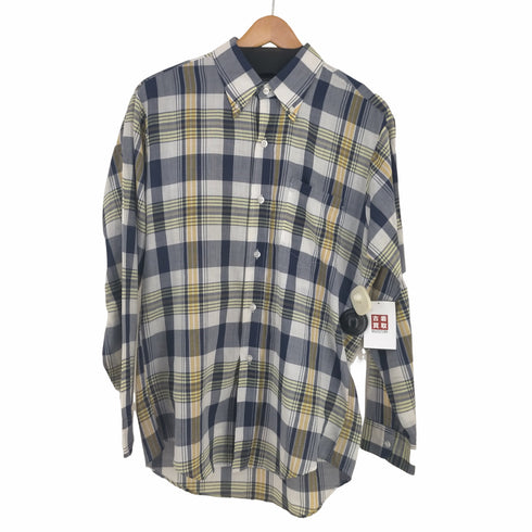 KORATRON イギリス領香港製 ポリコットン チェック BDシャツ メンズ import:M
