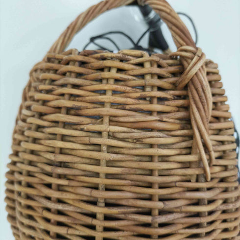カシェリエ Cachellie ドット柄切替 カゴバッグ レディース