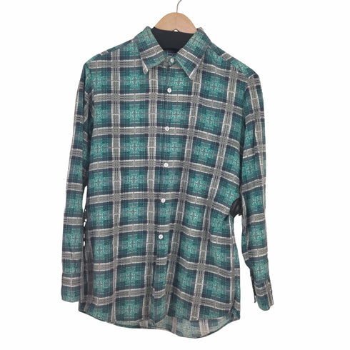 プリントネルシャツ メンズ