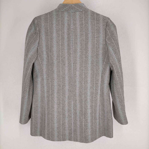 ヴァレンティノ Valentino MADE IN ITALY シルク混ノーカラージャケット レディース 8
