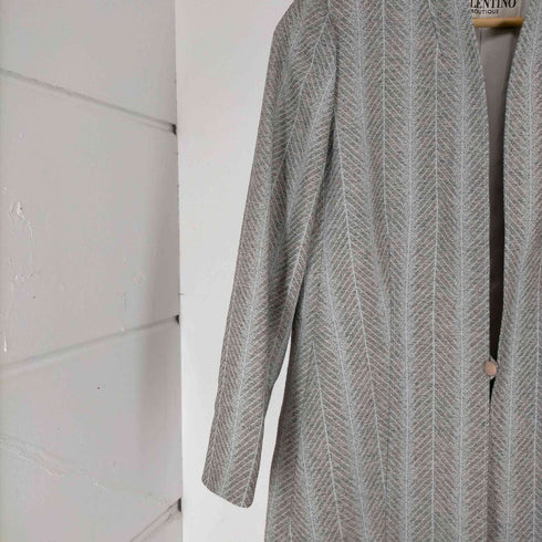 ヴァレンティノ Valentino MADE IN ITALY シルク混ノーカラージャケット レディース 8