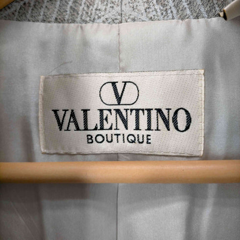 ヴァレンティノ Valentino MADE IN ITALY シルク混ノーカラージャケット レディース 8
