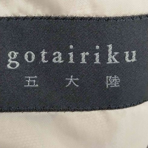 ゴタイリク GOTAIRIKU 2B ウール混チェックテーラードジャケット メンズ 36L