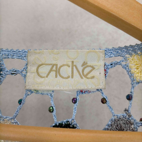 フメイ CACHE 編みビーズデザインニット レディース