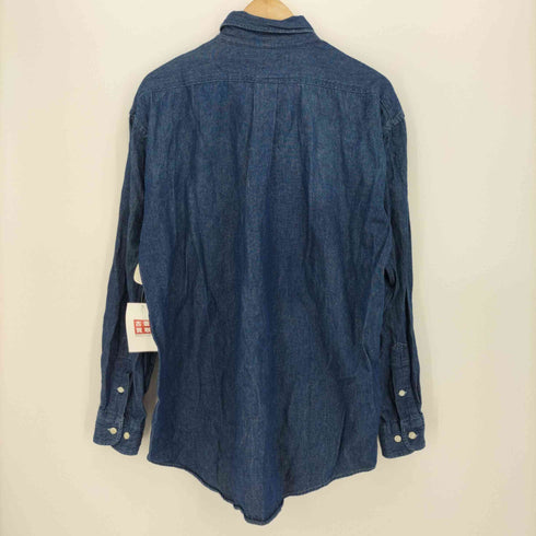 ポロバイラルフローレン Polo by RALPH LAUREN 90-2000s ポニー刺繍 L/S デニム コットン シャツ メンズ import:M