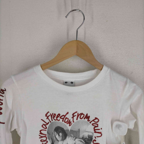 エックスガール X-girl Charles Peterson HEART L/S TEE チビT Y2K レディース JPN:1