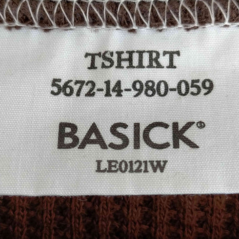 BASICS ヘンリーネック サーマルTシャツ メンズ