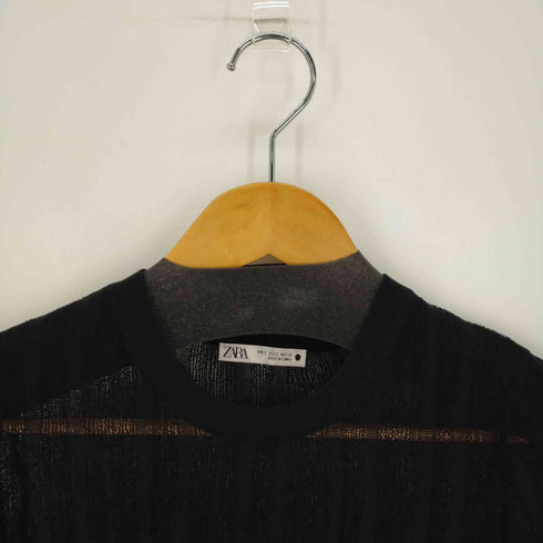ザラ ZARA シアーニット 透かし レディース import:S