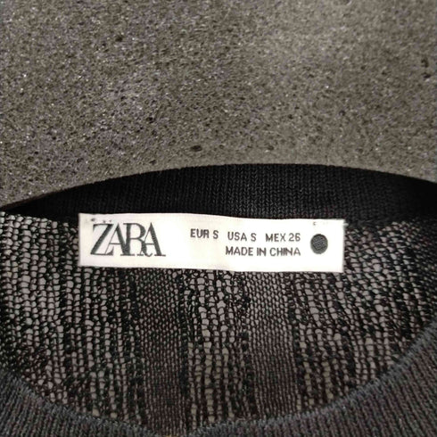 ザラ ZARA シアーニット 透かし レディース import:S