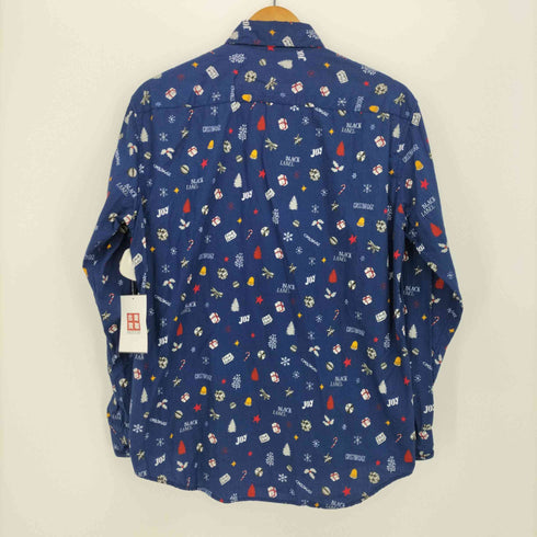 ブラックレーベルクレストブリッジ BLACK LABEL CRESTBRIDGE 総柄 ポケット付 L/S シャツ メンズ import:M