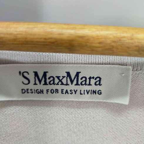 エスマックスマーラ S Max Mara Vネック半袖ニット レディース L