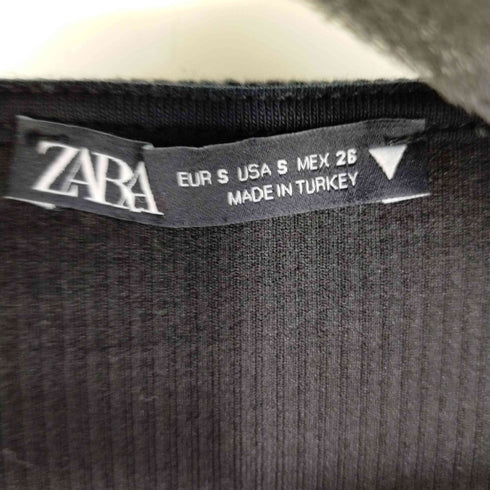 ザラ ZARA リブニットワンピース レディース import:S