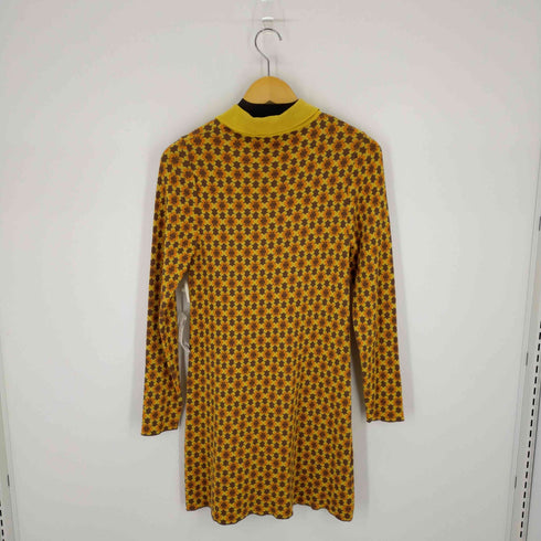 ザラ ZARA 幾何学模様ジャガードワンピース レディース import:S