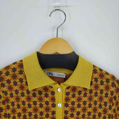 ザラ ZARA 幾何学模様ジャガードワンピース レディース import:S