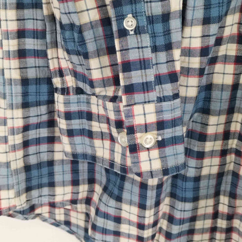 ポロブリティッシュカントリースピリット POLO BRITISH COUNTRY SPIRIT コットンリネンオーバーサイズチェックシャツ  メンズ  3L