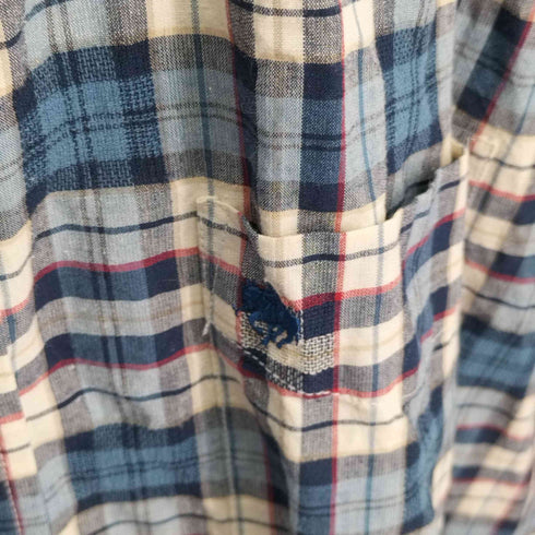 ポロブリティッシュカントリースピリット POLO BRITISH COUNTRY SPIRIT コットンリネンオーバーサイズチェックシャツ  メンズ  3L