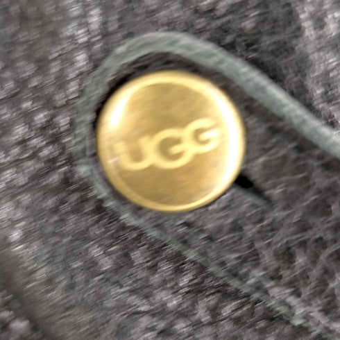 アグ UGG スタッズ レザームートンヒールブーツ レディース 22cm