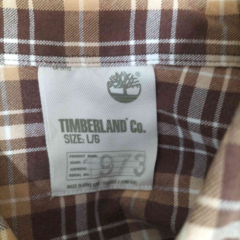 ティンバーランド Timberland 973 チェック L/S ボタンダウン シャツ メンズ import:L
