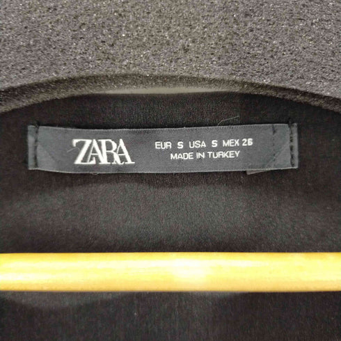 ザラ ZARA ショルダーフリンジミニワンピース レディース import:S