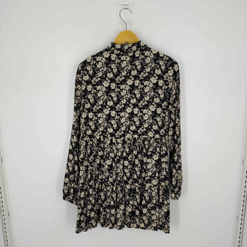 ザラ ZARA Black Daisy Floral Dress Sleeveless 花柄ワンピース レディース import:S