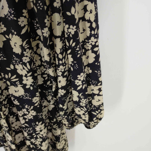 ザラ ZARA Black Daisy Floral Dress Sleeveless 花柄ワンピース レディース import:S