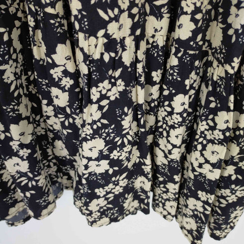 ザラ ZARA Black Daisy Floral Dress Sleeveless 花柄ワンピース レディース import:S