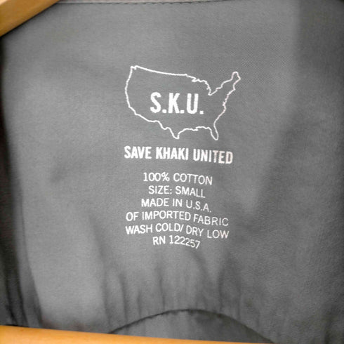 セーブカーキユナイテッド S.K.U. SAVE KHAKI UNITED Poplin Simple Camp Shirt メンズ JPN:S