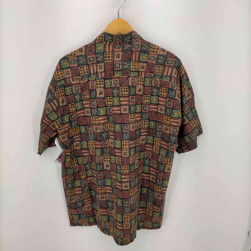 90S MADE IN USA 総柄コットンシャツ メンズ import:L