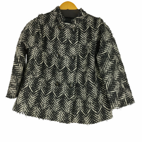 マックスマーラ MAX MARA モヘヤ混 ヘリンボーン ダブルジャケット レディース FR:38
