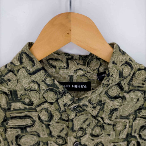 JOHN HENRY 総柄レーヨンシャツ メンズ import:L