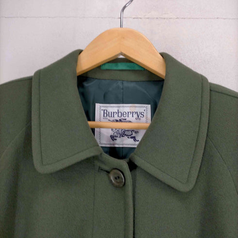 バーバリーズ BURBERRYS WOOL&CASHMERE ワイドシルエット ウールステンカラーコート レディース 7AR