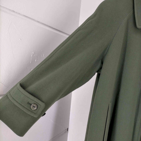バーバリーズ BURBERRYS WOOL&CASHMERE ワイドシルエット ウールステンカラーコート レディース 7AR