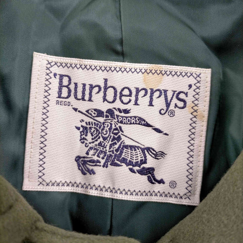 バーバリーズ BURBERRYS WOOL&CASHMERE ワイドシルエット ウールステンカラーコート レディース 7AR