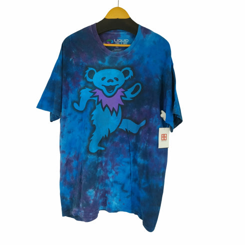 リキッドブルー LIQUID BLUE オーバーサイズタイダイTシャツ メンズ import:XL