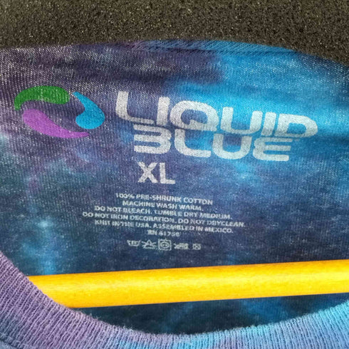 リキッドブルー LIQUID BLUE オーバーサイズタイダイTシャツ メンズ import:XL