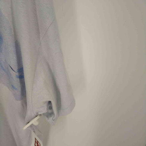 アクネストゥディオズ ACNE STUDIOS light blue Printed T-shirt オーバーサイズ プリントTシャツ レディース S