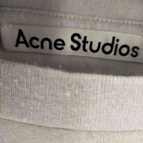 アクネストゥディオズ ACNE STUDIOS light blue Printed T-shirt オーバーサイズ プリントTシャツ レディース S