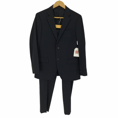ユニクロ UNIQLO ストレッチ ウール スリム ジャケット スーツ セットアップ メンズ 44×68