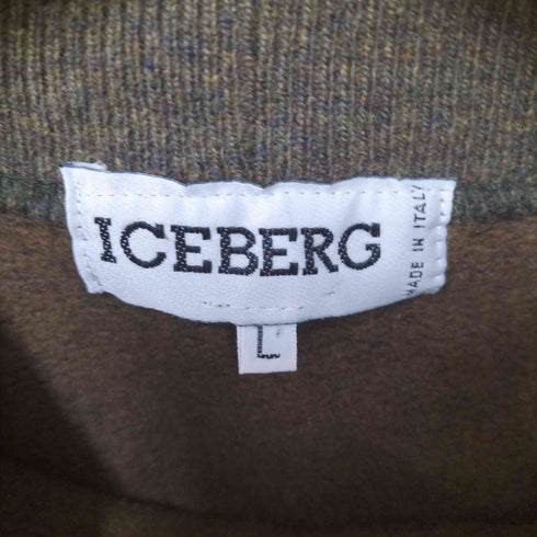 アイスバーグ ICEBERG イタリア製 ロゴ刺繍 プルオーバー スウェット メンズ import:L