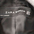 ザラ ZARA レザー切替ウールライクコート レディース S
