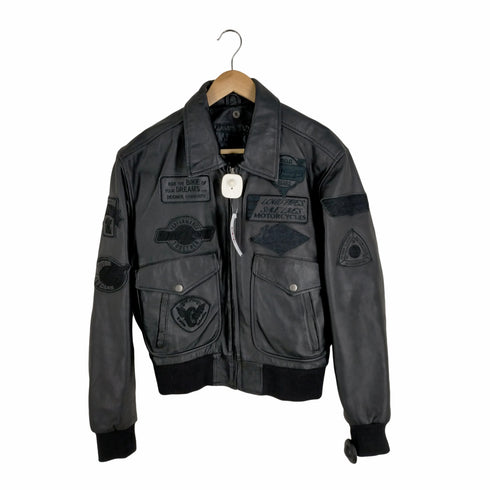 THE DEGNER CLASSIC BRAND A-1 ワッペンデザインシープレザージャケット メンズ JPN:M