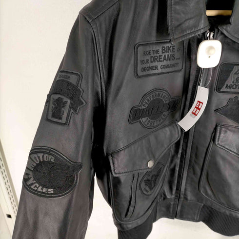 THE DEGNER CLASSIC BRAND A-1 ワッペンデザインシープレザージャケット メンズ JPN:M