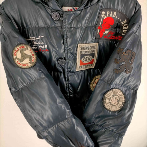 NICKEL&DIME ワッペンデザイングースダウンジャケット メンズ JPN:M