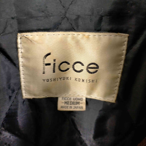 フィッチェ ficce パッチデザイン スタンドカラーウールスタジャン メンズ JPN:M