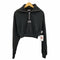 ジェイダ GYDA BIG COLLARハーフZIPショートスウェットトップス レディース FREE