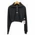ジェイダ GYDA BIG COLLARハーフZIPショートスウェットトップス レディース FREE