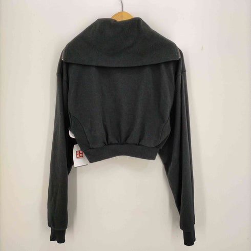 ジェイダ GYDA BIG COLLARハーフZIPショートスウェットトップス レディース FREE